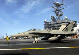 Hornet on board a carrier